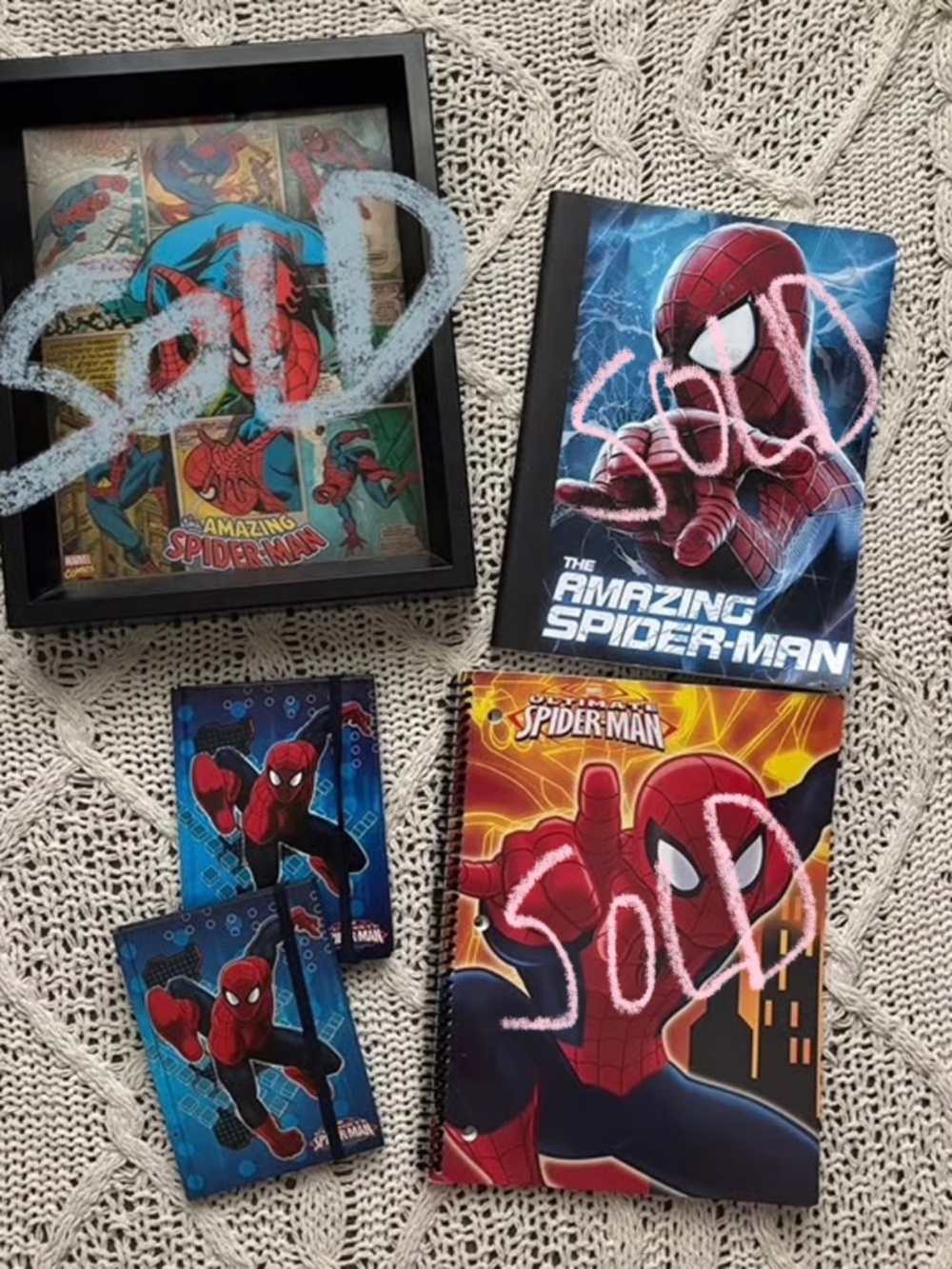 BUNDLE LOT DEAL! Tasm the amazing spider man spiderman pop wall art notebook  -